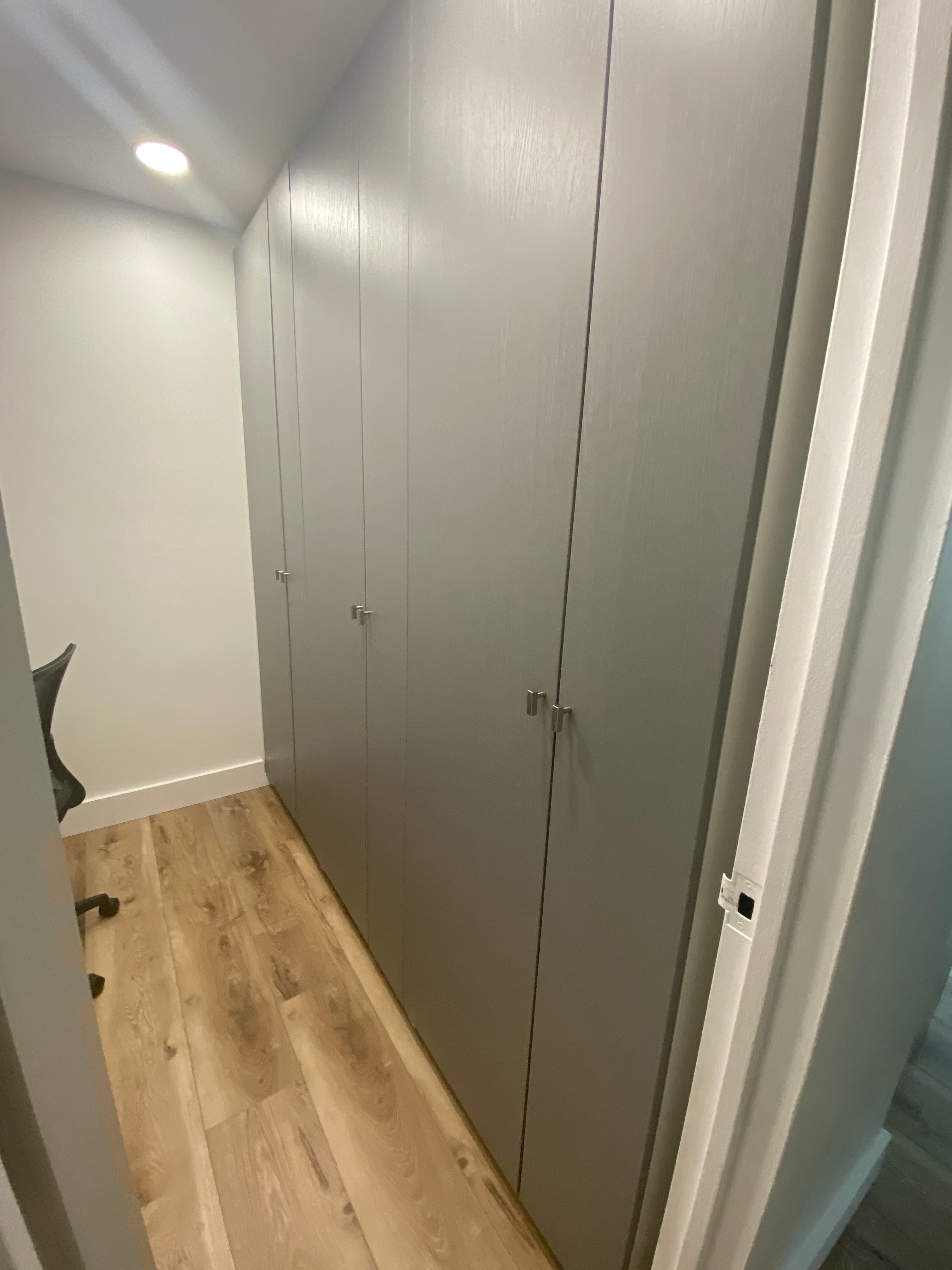 Completed primary closet